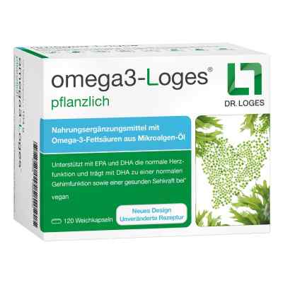 Omega3-loges pflanzlich kapsułki 120 szt. od Dr. Loges + Co. GmbH PZN 13980425
