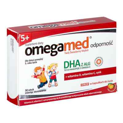 Omegamed Odporność 5+ syrop w kapsułkach do żucia 30  od POLSKI LEK  PZN 08301022