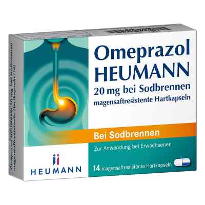 Omeprazol Heumann 20mg w kapsułkach dojelitowych 14 szt. od HEUMANN PHARMA GmbH & Co. Generica KG PZN 07516480