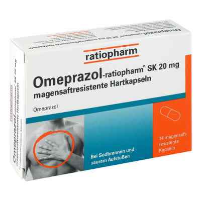 Omeprazol ratiopharm 20mg kapsułki dojelitowe 14 szt. od ratiopharm GmbH PZN 06113366