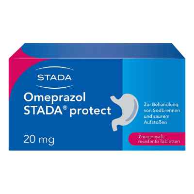 Omeprazol Stada protect 20 mg mag.s.r.Tabl. 7 szt. od STADA Consumer Health Deutschland GmbH PZN 06562325