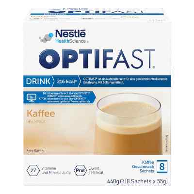 Optifast home napój w proszku, smak kawowy 8X55 g od Nestle Health Science (Deutschland) GmbH PZN 10267833