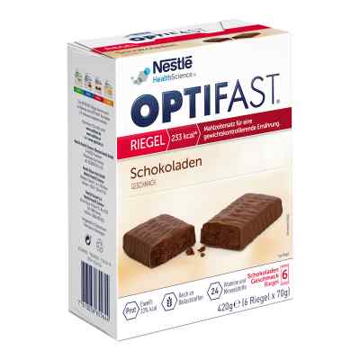 Optifast Riegel Schokolade 6X70 g od Nestle Health Science (Deutschla PZN 11526136
