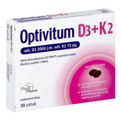 Optivitum D3 + K2 30  od PHYTOPHARM KLĘKA S.A. PZN 08301231