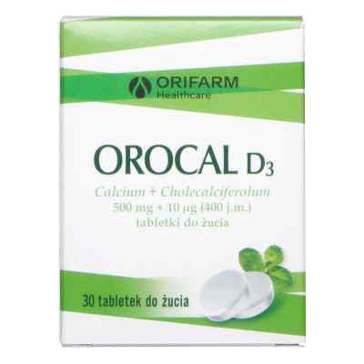 Orocal D3 tabletki do żucia