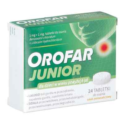 Orofar Junior tabletki 24  od NOVARTIS CONSUMER HEALTH GMBH PZN 08302466
