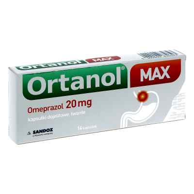 Ortanol Max 20 mg kapsułki dojelitowe 14 od LEK PHARMACEUTICALS D.D. PZN 08300547
