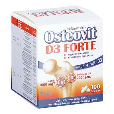 Osteovit D3 FORTE tabletki 100 od PZN 08304130