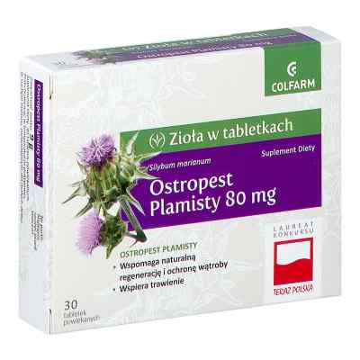 Ostropest plamisty tabletki 30  od ZAKŁADY FARM. COLFARM PZN 08302138