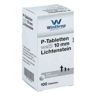P weiss 10 mm tabletki 100 szt. od Zentiva Pharma GmbH PZN 04997450