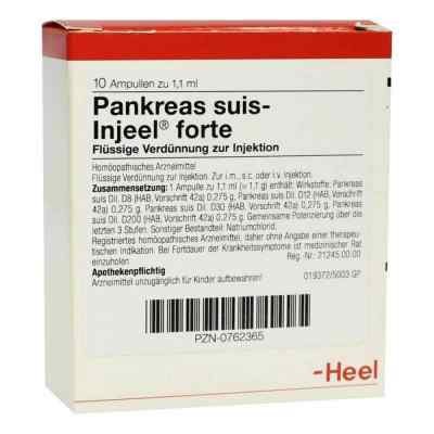 Pankreas Suis Injeele forte ampułki 10 szt. od Biologische Heilmittel Heel GmbH PZN 00762365