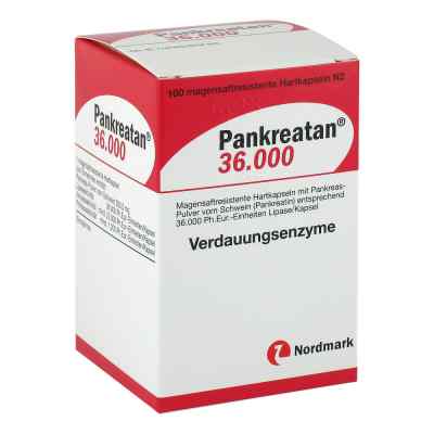 Pankreatan 36 000 Kapseln 100 szt. od NORDMARK Pharma GmbH PZN 07322132