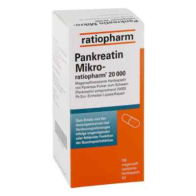 Pankreatin Mikro ratiop.20000 kapsułki 100 szt. od ratiopharm GmbH PZN 07097586