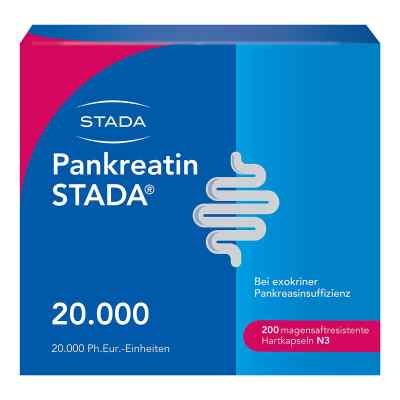 Pankreatin Stada 20.000 magensaftresistente Hartkapsel 200 szt. od STADA Consumer Health Deutschland GmbH PZN 14307771