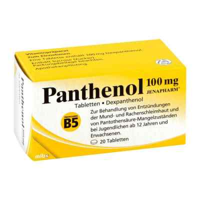 Panthenol 100 mg Jenapharm tabletki 20 szt. od MIBE GmbH Arzneimittel PZN 04020790