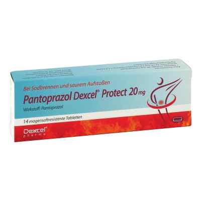 Pantoprazol Dexcel Protect 20 mg magensaftresistent   Tab. 14 szt. od Dexcel Pharma GmbH PZN 03037110