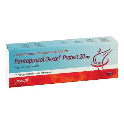 Pantoprazol Dexcel Protect 20 mg magensaftresistent Tab. 14 szt. od Dexcel Pharma GmbH PZN 03037110