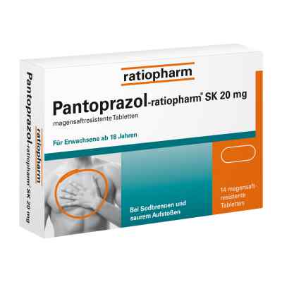 Pantoprazol Ratiopharm Sk 20 mg na zgagę 14 szt. od ratiopharm GmbH PZN 05520856