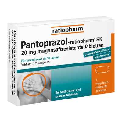 Pantoprazol Ratiopharm Sk 20 mg na zgagę 7 szt. od ratiopharm GmbH PZN 05520833