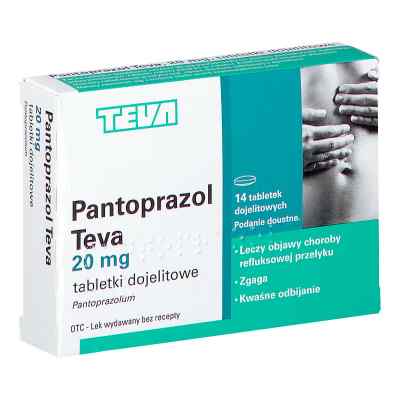 Pantoprazol Teva 20 mg tabletki dojelitowe