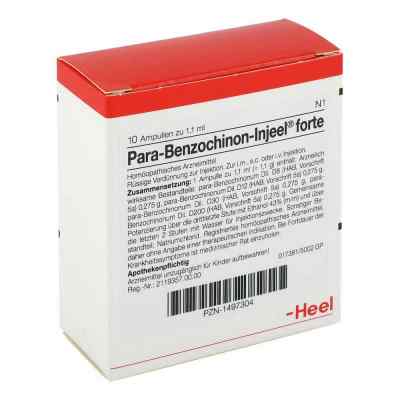 Para Benzochinon Injeele forte ampułki 10 szt. od Biologische Heilmittel Heel GmbH PZN 01497304