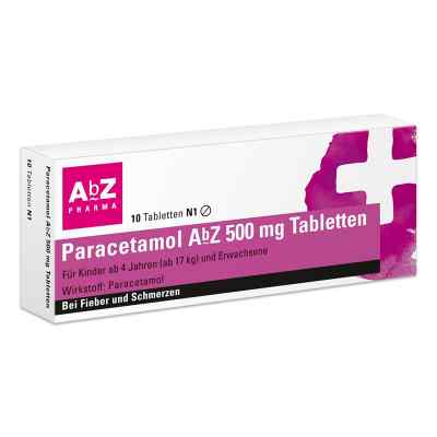 Paracetamol Abz 500 mg Tabl. 10 szt. od AbZ Pharma GmbH PZN 01234473