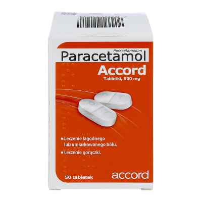 Paracetamol Accord 500 mg tabletki 50  od ACCORD HEALTHCARE LTD PZN 08300545
