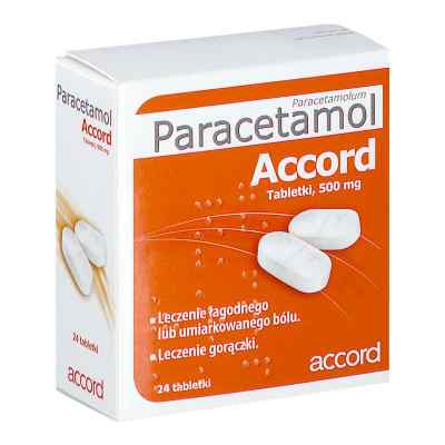 Paracetamol Accord tabletki 24  od ACCORD HEALTHCARE LTD PZN 08302162