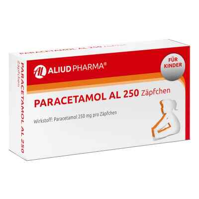 Paracetamol Al 250 Kleinkdr.suppos. 10 szt. od ALIUD Pharma GmbH PZN 03295071