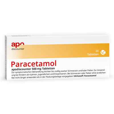 Paracetamol Apodiscounter 500 Mg tabletki 20 szt. od Fairmed Healthcare GmbH PZN 18188323