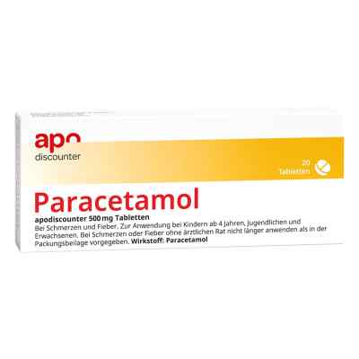 Paracetamol Apodiscounter 500 Mg Tabletten 20 szt. od Fair-Med Healthcare GmbH PZN 18188323