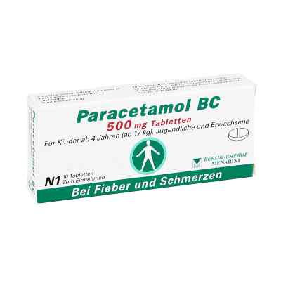 Paracetamol Bc 500 mg Tabl. 10 szt. od BERLIN-CHEMIE AG PZN 04088345