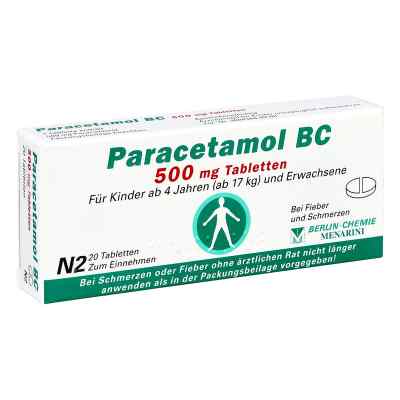 Paracetamol Bc 500 mg Tabl. 20 szt. od BERLIN-CHEMIE AG PZN 04088380