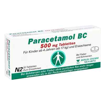 Paracetamol Bc 500 mg tabletki 20 szt. od BERLIN-CHEMIE AG PZN 04088380