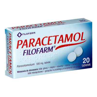 Paracetamol Filofarm 20  od FARMACEUTYCZNA SPÓŁDZIELNIA PRACY FILOFARM PZN 08301355