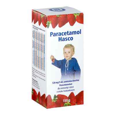 Paracetamol Hasco zawiesina 150 g od PRZEDSIĘBIORSTWO PRODUKCJI FARMACEUTYCZNEJ HASCO-L PZN 08301768