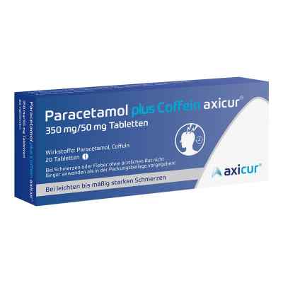 Paracetamol Plus Coffein Axicur 350 Mg/50 Mg Tabletten  20 szt. od axicorp Pharma GmbH PZN 17203486