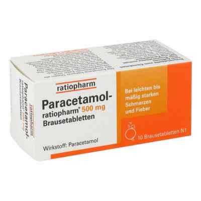 Paracetamol ratiopharm 500 mg Brausetabl. 10 szt. od ratiopharm GmbH PZN 08704077