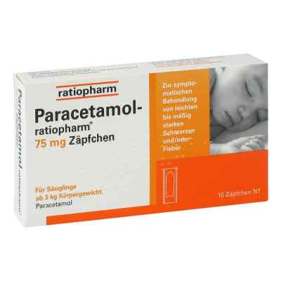 Paracetamol ratiopharm 75 mg Suppos. 10 szt. od ratiopharm GmbH PZN 09263913