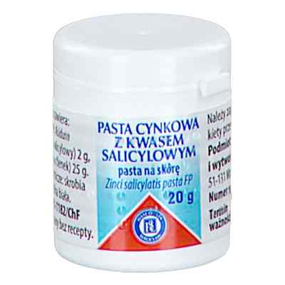 Pasta cynkowa z kwasem salicylowym 20 g od  PZN 08304362