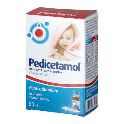 Pedicetamol 100 mg/ml roztwór doustny dla dzieci i niemowląt 60 ml od LABORATORIOS ERN S.A. PZN 08300956