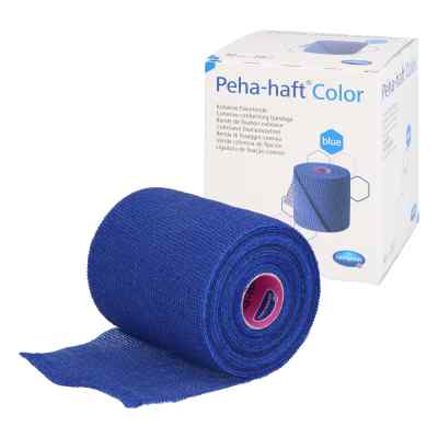 Peha-haft Color Fixierbinde latexf.10 cmx20 m blau