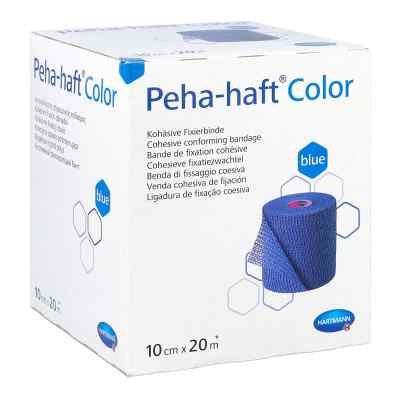 Peha Haft Color Fixierbinde latexf.10cmx20m blau