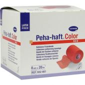 Peha Haft Color Fixierbinde latexf.8cmx20m rot