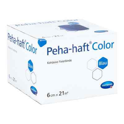 Peha-haft Color Fixierbinde latexfrei 6 Cmx21 M Blau 1 szt. od PAUL HARTMANN AG PZN 17304833