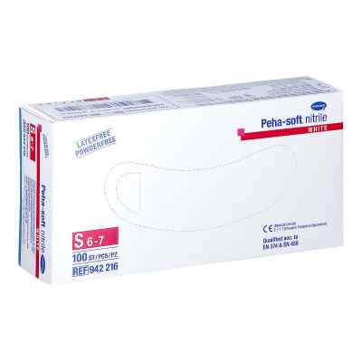 Peha Soft nitrile white Unt.hands. pud.fr. unsteril  S 100 szt. od PAUL HARTMANN AG PZN 09339013
