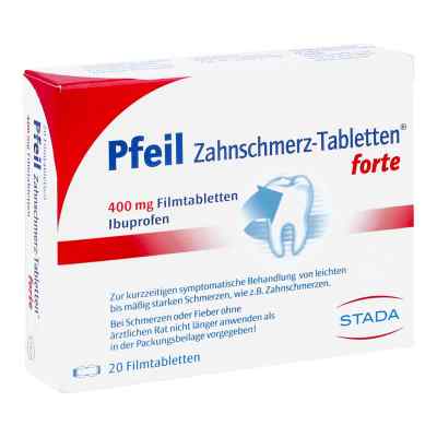 Pfeil Zahnschmerz Filmtabletten forte 20 szt. od STADA GmbH PZN 00410560