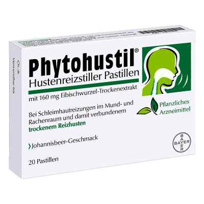 Phytohustil tabletki do ssania uśmierzające kaszel 20 szt. od Bayer Vital GmbH PZN 10033408