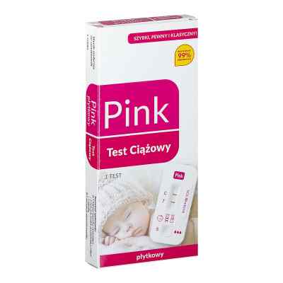 PINK Test ciążowy płytkowy  1  od  PZN 08301565