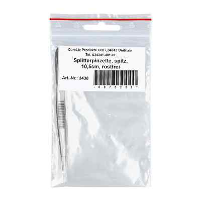 Pinzette Splitter spitz rostfrei 10,5 cm